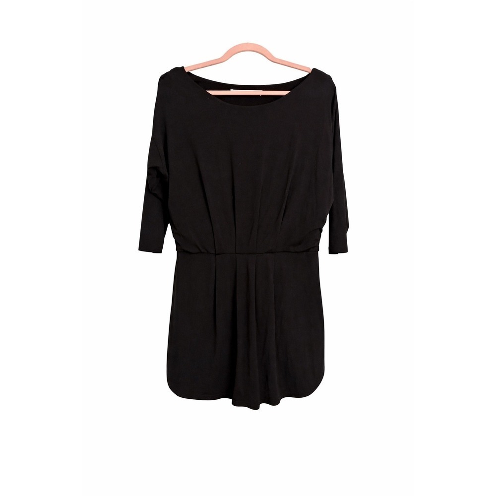 Susana Monaco Sexy Draped Little Black Mini Dress LBD Size Small MSRP $168